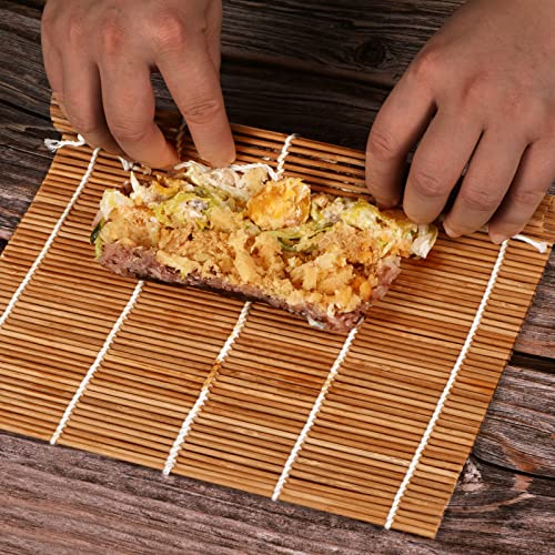 9.5"x9.5"Bamboo Sushi Rolling Mat