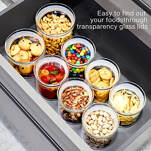 17oz Glass Jars with Airtight Lid (Clear / 5-20oz 6Pack)