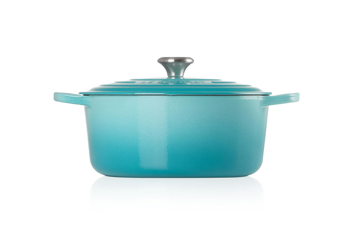 Enameled Cast Iron Round Dutch Oven (Caribbean / 7.25 Qt)