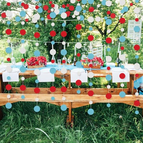 10 Pieces Circle Garland Banner Hanging (10 Count)