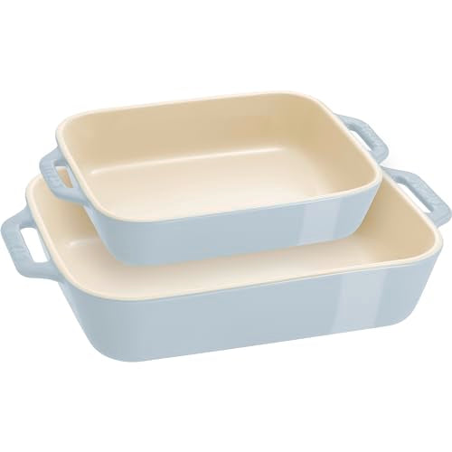 Ceramic 2 pc Rectangular Baking Dish Set