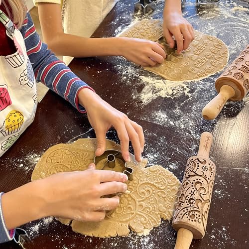 Embossing Rolling Pin BLOOMY with Floral Pattern