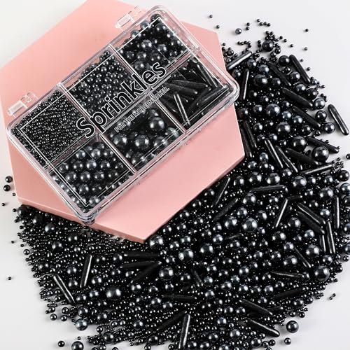 Black Mix Sugar Sprinkles (4.16 Ounce)