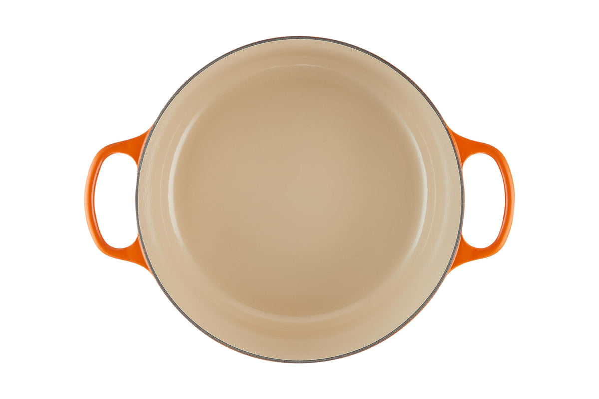 Enameled Cast Iron Round Dutch Oven (Flame / 9 Qt)