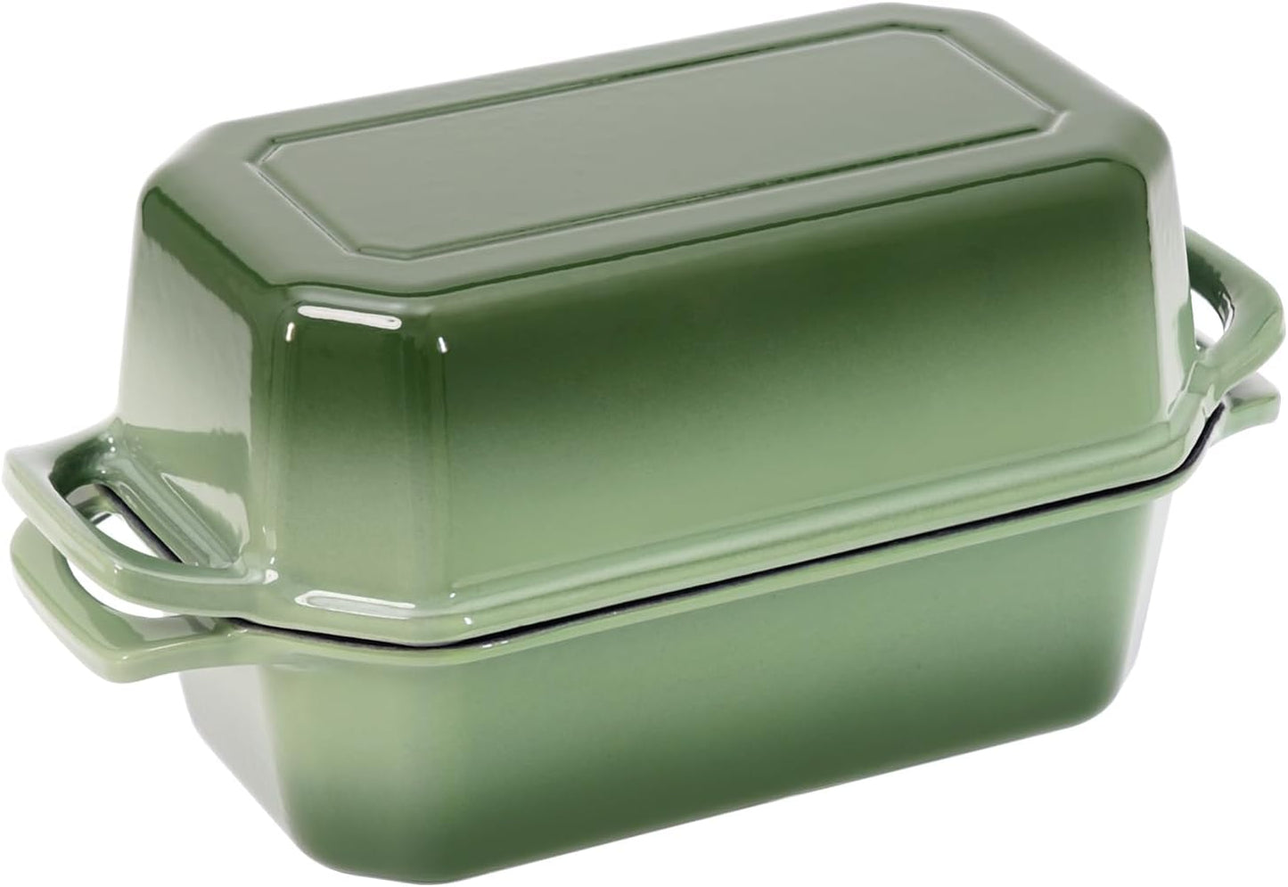 Bread Pan Cast Iron Loaf Pan with Lid 9x5 Inch Bread Loaf Pan for Baking Bread Enameled Cast Iron Sourdough Bread Pan - HomeSpice