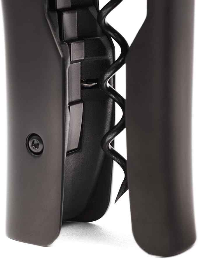 L’Atelier du Vin Oeno Motion Black & Wood Lever Corkscrew | Luxury Wine Bottle Opener Premium Gift Box Hand Made Wine Tasting Accessories, Sommelier, Bartenders, Table Centerpiece Designed In France