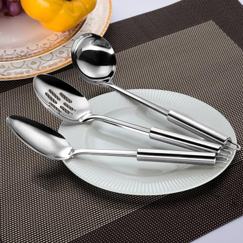 Serving Utensils Set for Parties (3P-Silver)