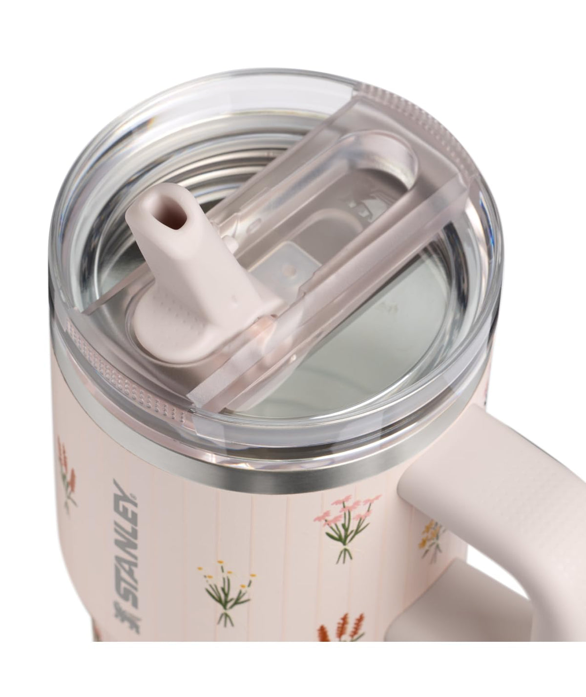 Quencher ProTour Flipstraw Tumbler (20 Ounces / Rose Quartz Bouquets)