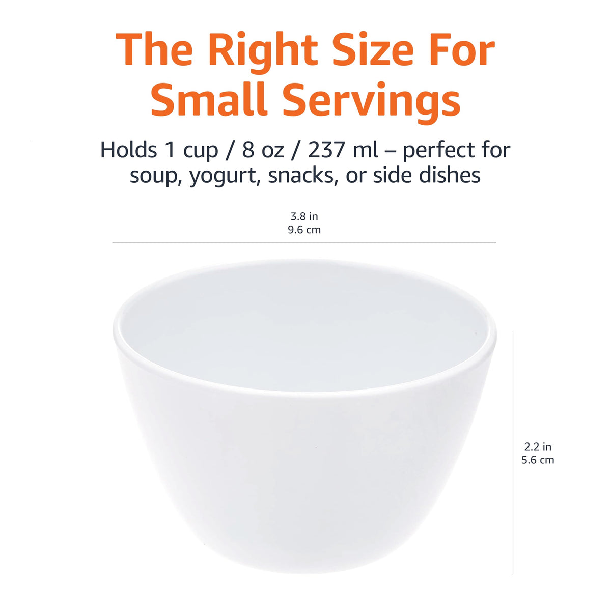 Melamine Small Bowls for Sauces (6 Count)