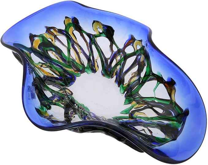 Glass Of Venice Murano Glass Oceanos Centerpiece Bowl