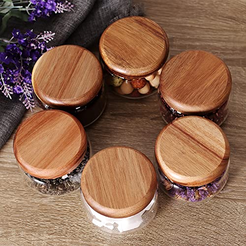 Kitchen Canisters Set of 6 (6set Mini Acacia Lids)