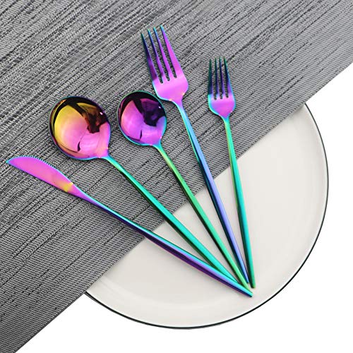 Shiny Rainbow Silverware Set (Service for 6 / Rainbow)