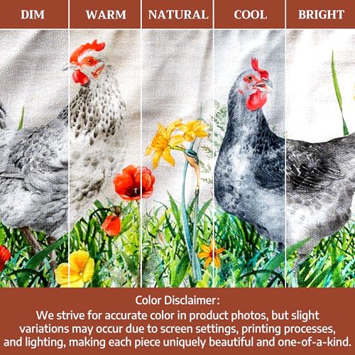 Double Oven Mitts 100% Cotton Double Oven Glove (018 - Basse Cour / 7" x 35" (Double Oven Mitt))
