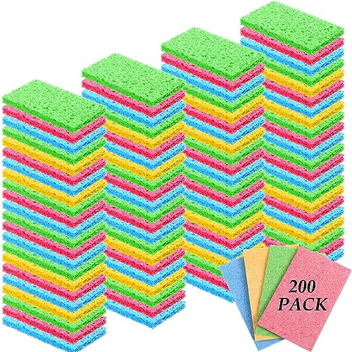 200 Pcs Sponges Bulk Sponges Kitchen Compressed Sponge