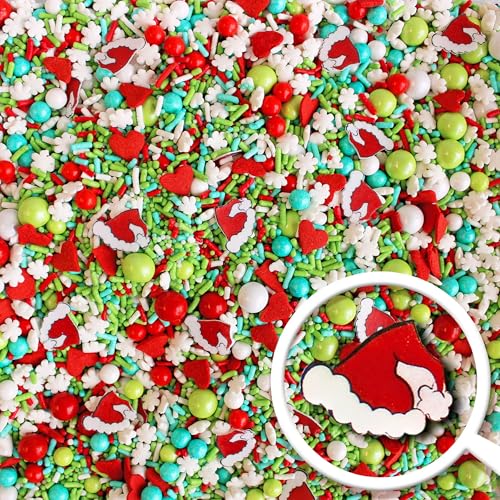 Merry Whatever Sprinkle Mix (Lime, Green, Red, White, Aqua)