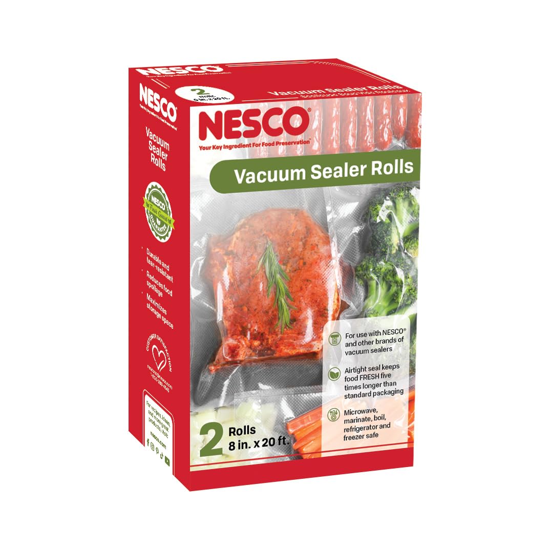 VS 03R Vacuum Sealer Bags for Home Food Storage (Vacuum Seal Rolls / 8" x 20')