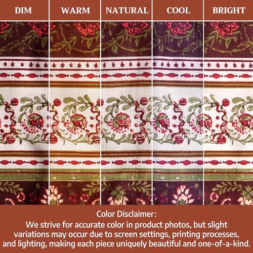 Double Oven Mitts 100% Cotton Double Oven Glove (051 - Reveillon Au Jardin / 7" x 35" (Double Oven Mitt))