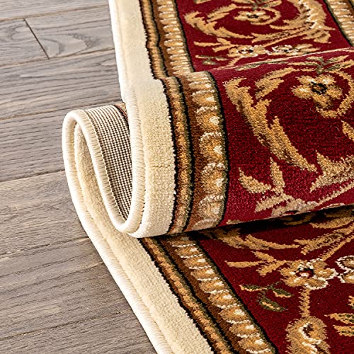 Timeless Collection Fleur De Lis Ivory 5x7 Luxurious Traditional French Aubusson Oriental Area Rug Perfect for Living Room Bedroom or Dining Room Easy (5'3" x 7'3" (Rectangular) / Ivory)