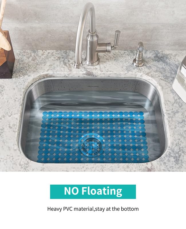 2 Pack Kitchen Sink Mat (Blue)