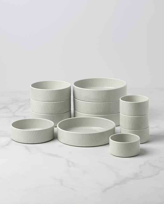 Lenox 898017 Modulus 12-Piece Bowl Set, Vapor