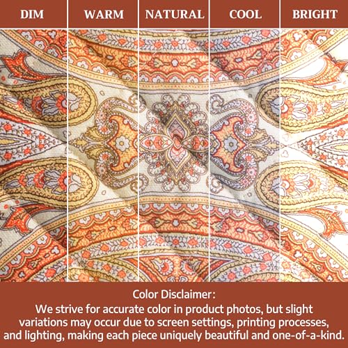 Pot Holders 100% Cotton Potholders (023 - Kashmir Paisley / 8" x 8" (Pot Holder Pack of 2))