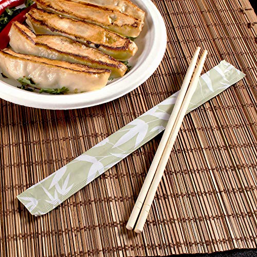 U9000 9” Paper Wrapped Bamboo Chopsticks