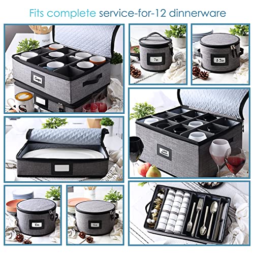 Fine China Storage Containers Hard Shell 8 Piece Set