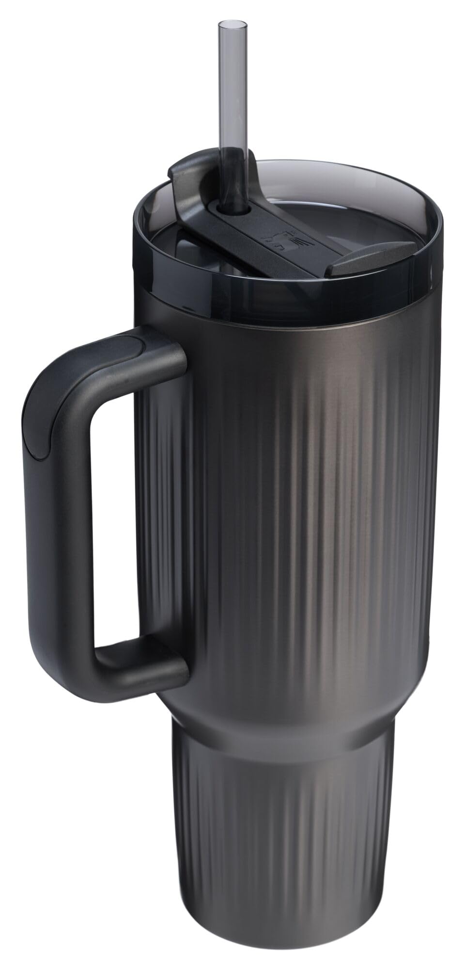 Quencher H2.0 Tumbler with Handle and Straw 40 oz (40 Ounces / Fluted Black)