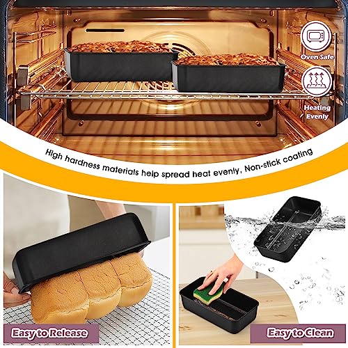 Loaf Pan 9 x 5 Inch Stainless Steel Bread Pan (Black)
