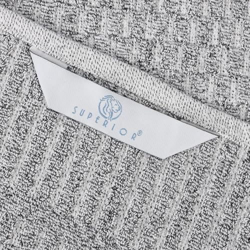 Juno Viscose Cotton Blend Medium Weight Towels (6 Piece Towel Set / Charcoal)