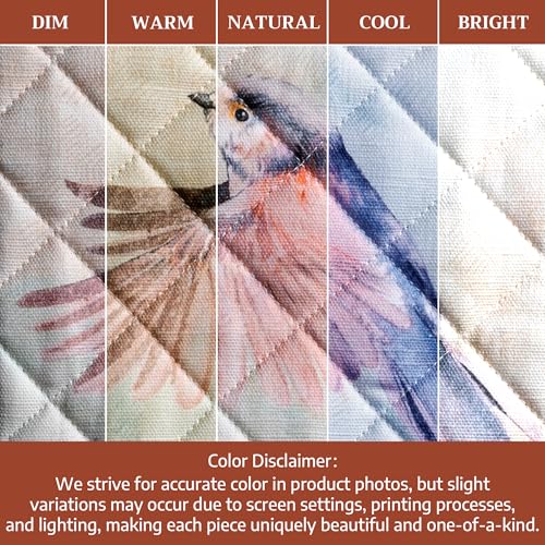 Maison d'Hermine Oven Gloves 100% Cotton Oven Mitt (070 - Flying Birds / 7.5" x 13" (Oven Mitt))