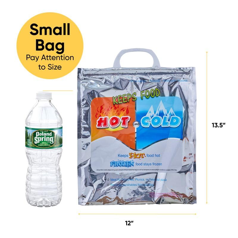 Hot and Cold Insulated Bags for Food Delivery (X Small (Meal Size))