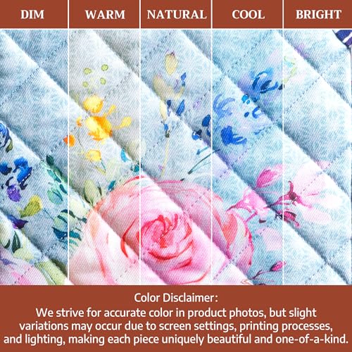 Pot Holders 100% Cotton Potholders (054 - Sweet Rose Lavender - Lush / 8" x 8" (Pot Holder Pack of 2))