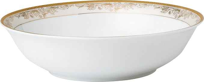 Lorren Home Trends 57 Piece 'Chloe' Bone China Dinnerware Set (Service for 8 People), Gold