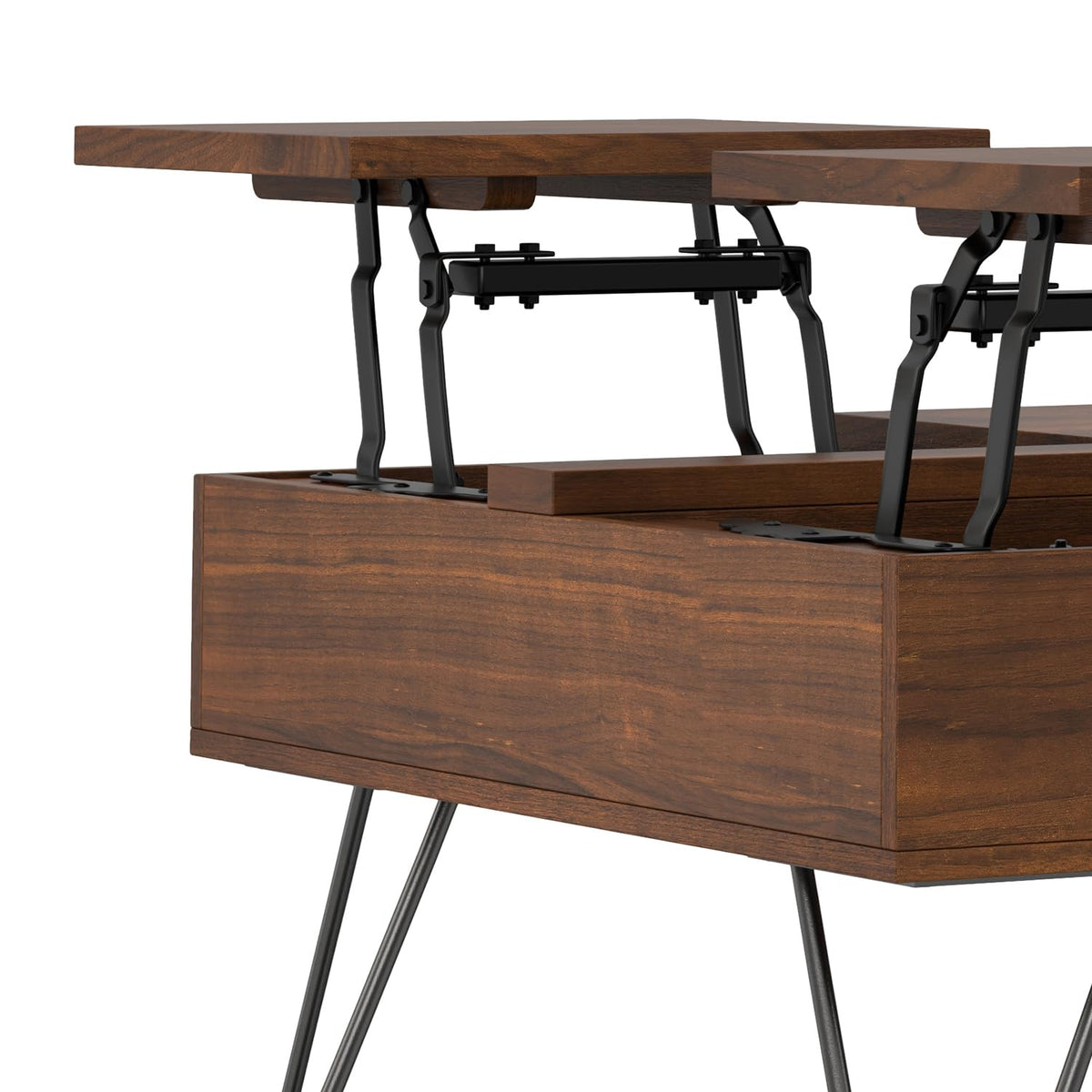 Hunter 32" Wide Walnut Veneer Square Lift Top Coffee Table