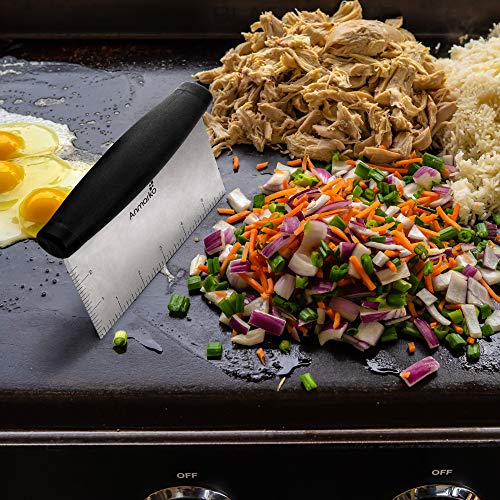 Metal Spatula Stainless Steel Scraper (ABS plastic handle set)