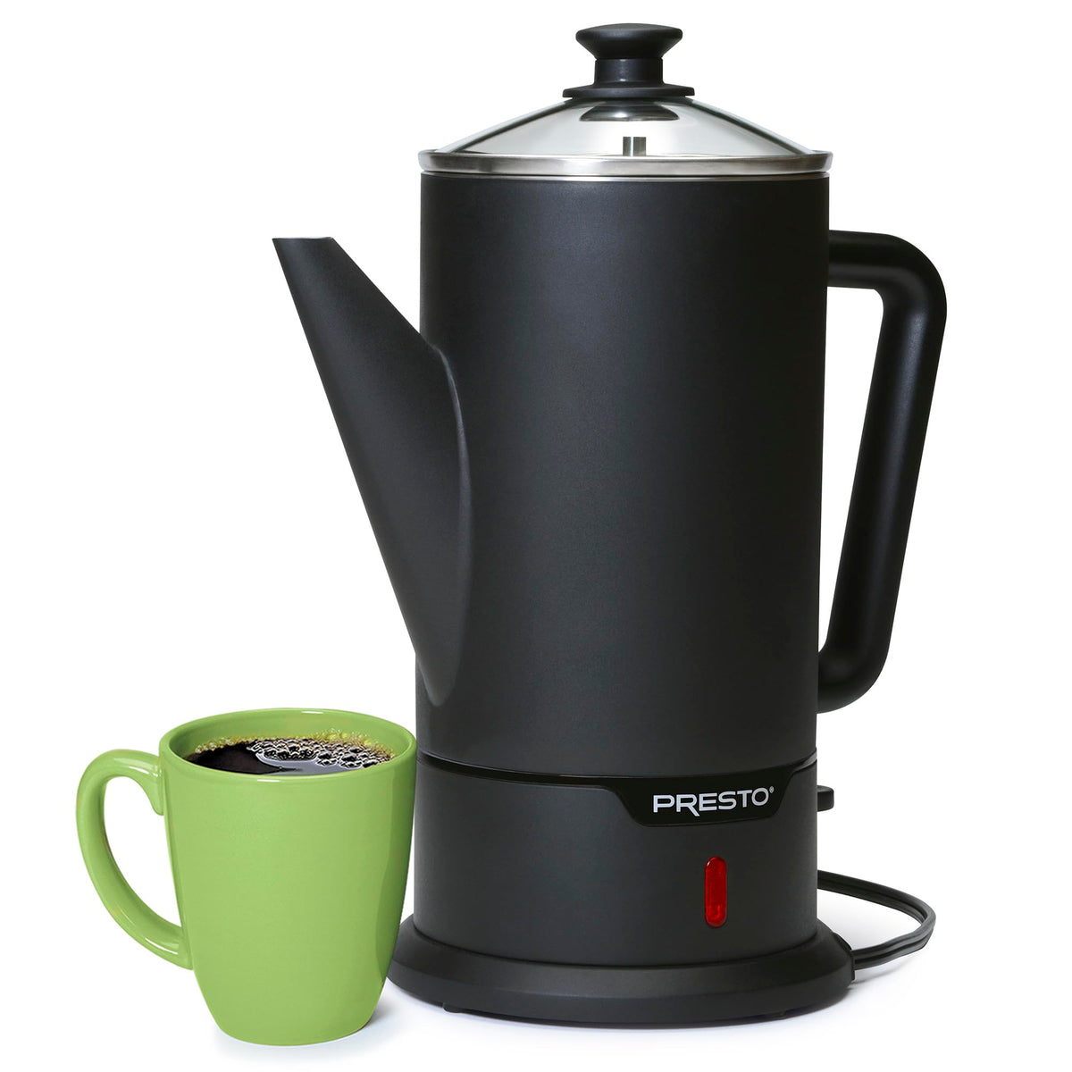 02815 Black Stainless Steel 12 (Black Cordless / 12-Cups)