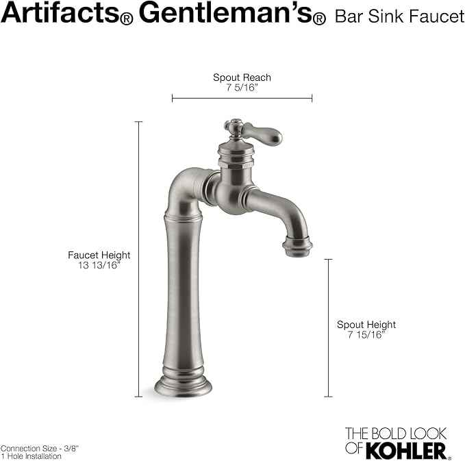 KOHLER Artifacts Gentlemen's Bar sink faucet