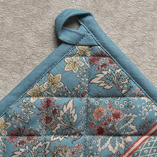 Pot Holders 100% Cotton Potholders (001 - Marquise / 8" x 8" (Pot Holder Pack of 2))