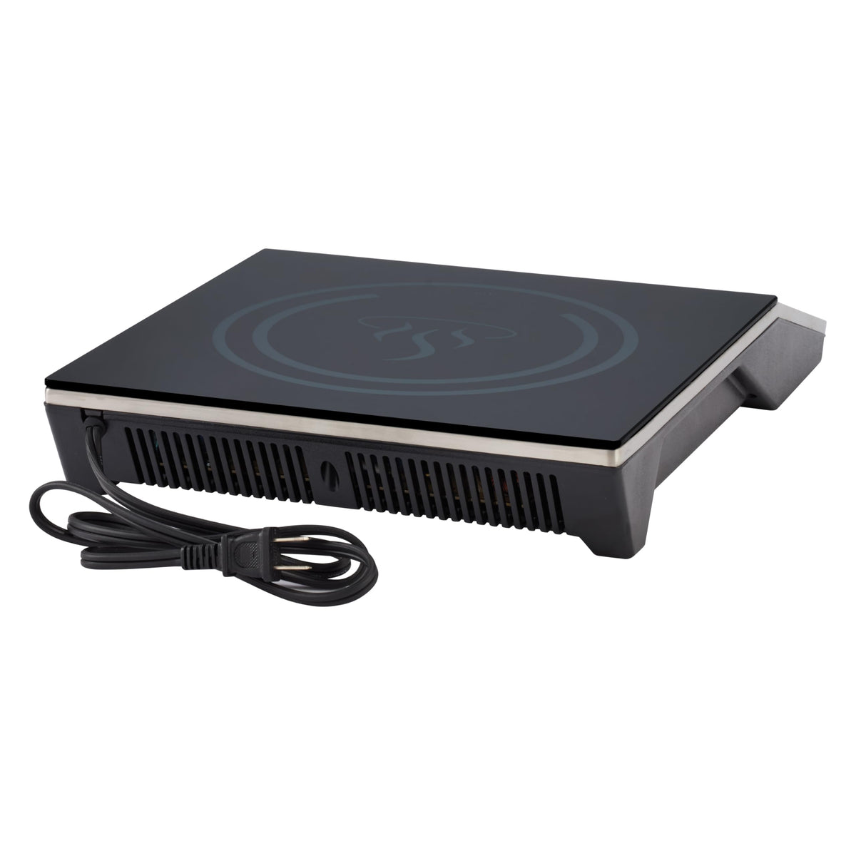 1800W Black Silver Portable Induction Cooktop Burner (1800 W (120V, NEMA 1-15P Plug) / Countertop / Silver/Black)