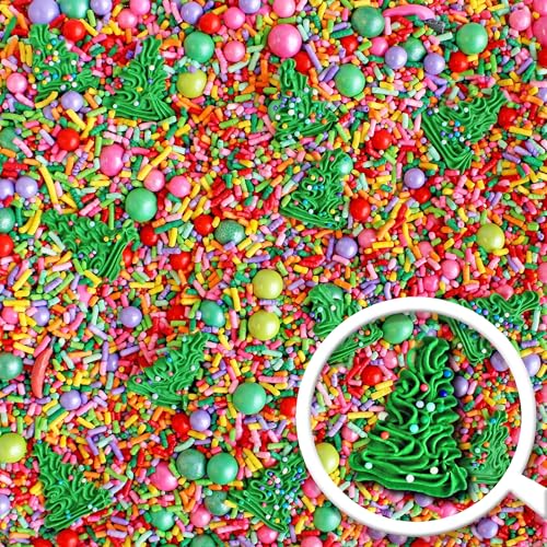 Twinkling Trees Sprinkle Mix (Red, Pink, Green, Lime, Purple)