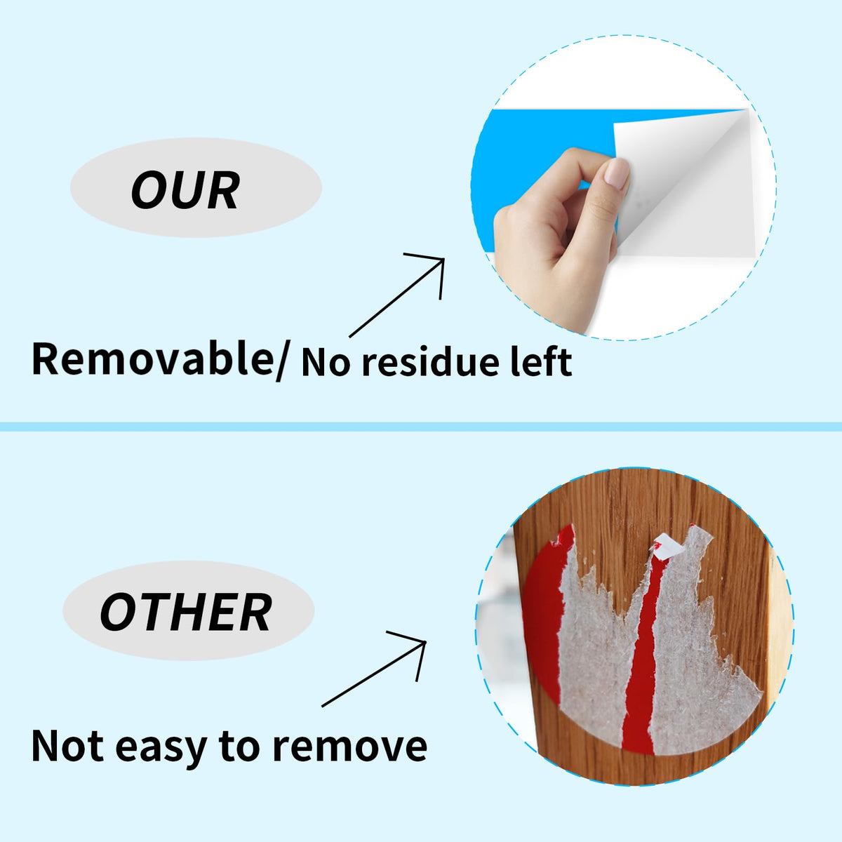 3"X5" Rectangle Colored Labels (Blue / 3*5 inch)
