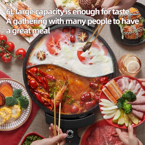 AORAN 6L Electric Hot Pot (6.4 Quarts)