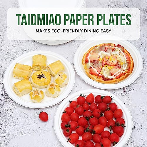 9 inch Paper Plate Heavy Duty Disposable (White / 9 IN)