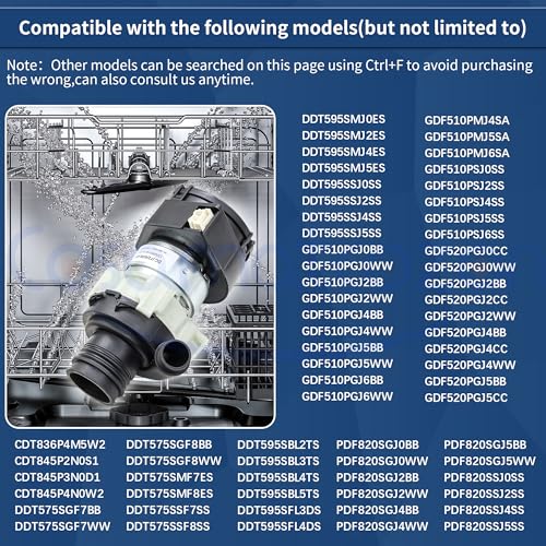 WD26X23258 Cosamatcozon Dishwasher Brushless Motor Circulation Pump Kit