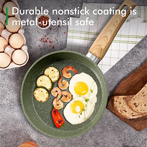 Pots and Pans Set Non Stick (12-piece / Green)