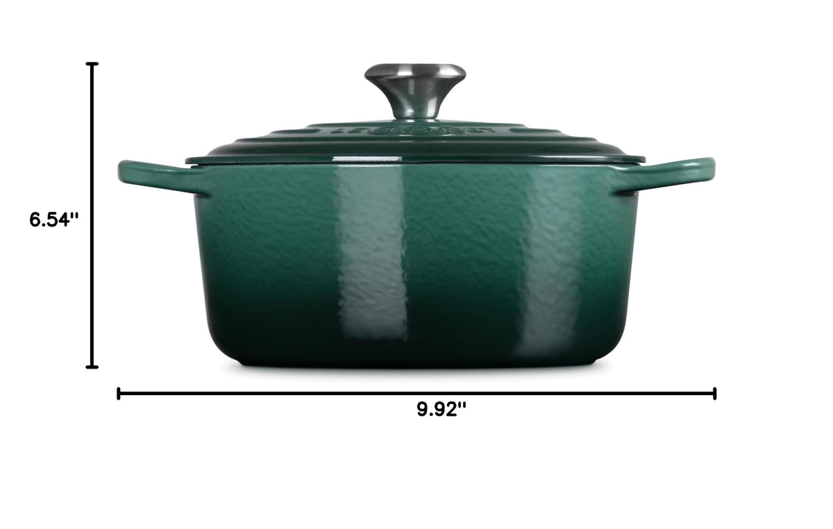 Enameled Cast Iron Round Dutch Oven (Artichaut / 4.5 Qt)