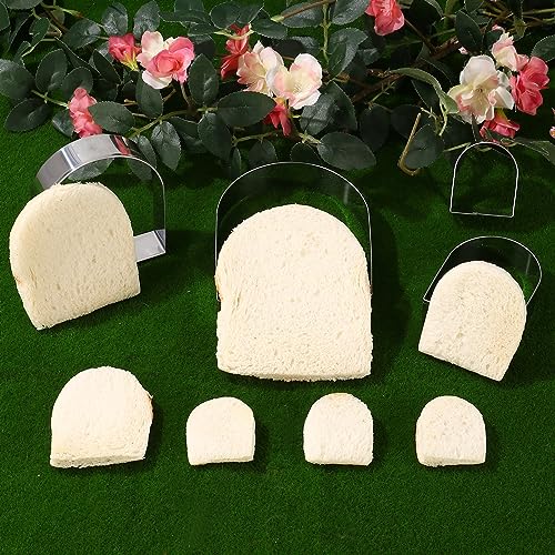 Arched Cookie Cutter Set ANCKNE 4 piece geometric cookie cutter molds (Arched)