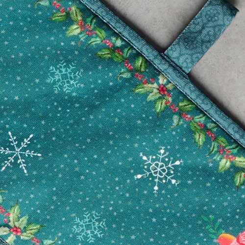 Double Oven Mitts 100% Cotton Double Oven Glove (106 - Hygge Christmas / 7" x 35" (Double Oven Mitt))