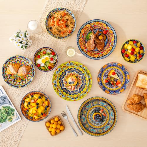 24 Pieces Plates and Bowls Set (Service for 6 (24 PCS))